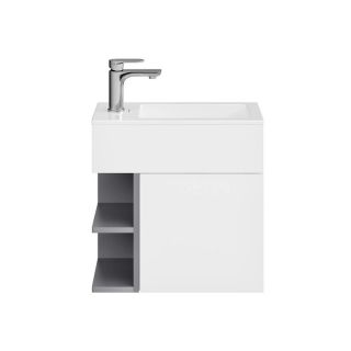 Тумба под раковину Kerama Marazzi Lato KMLACb50MDg0 50 см утренний серый/серый пыльный матовый